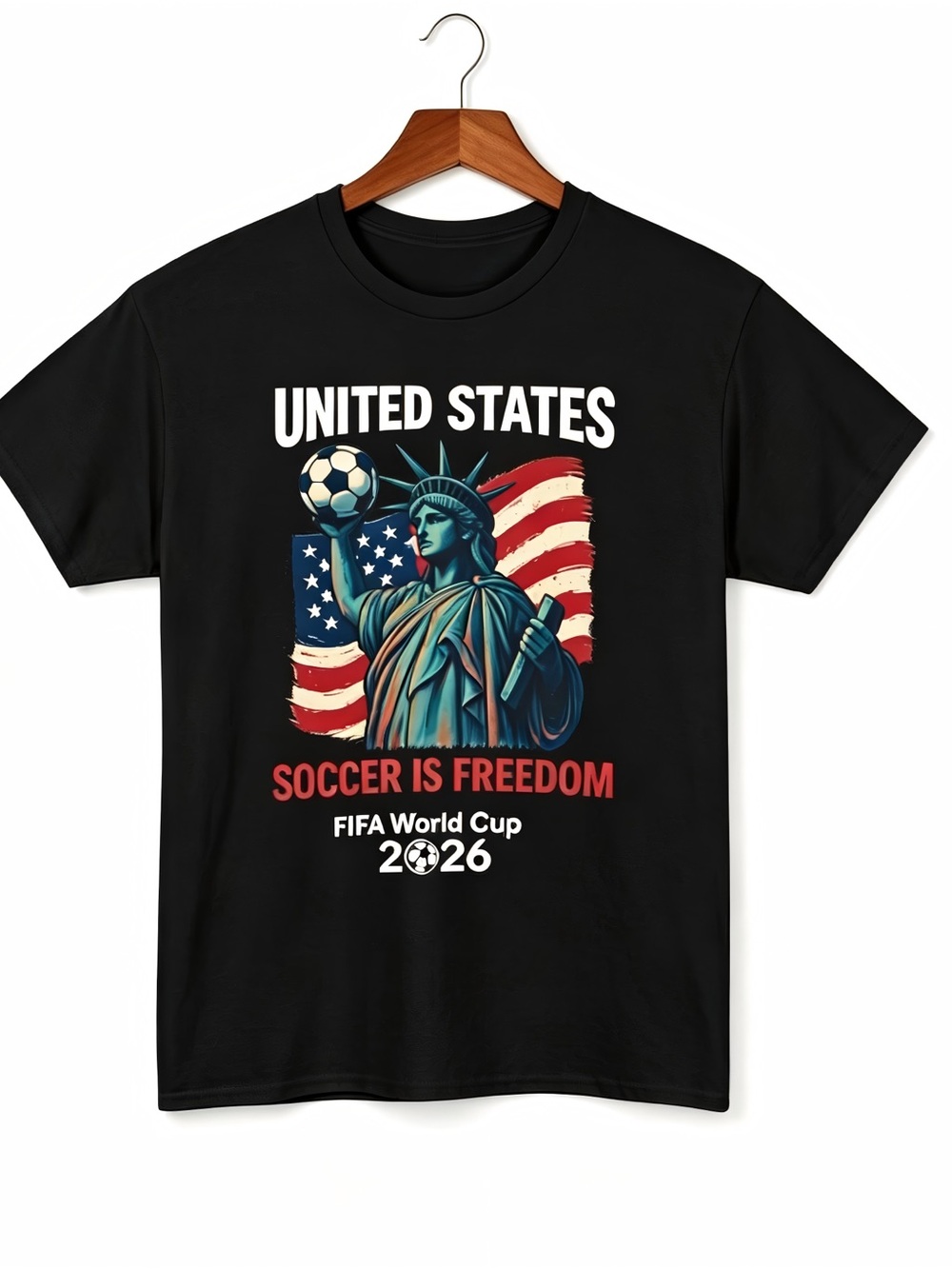 USA Soccer Is Freedom Womens Mens T-shirt Unisex FIFA World Cup 2026